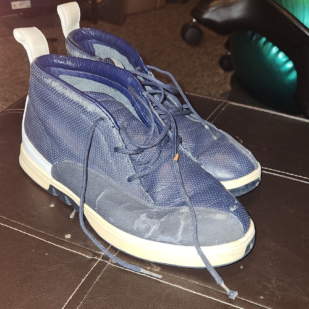 Men's Blue High-Top Sneakers